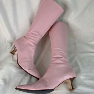 Rare SACCO pink kitten heel boots